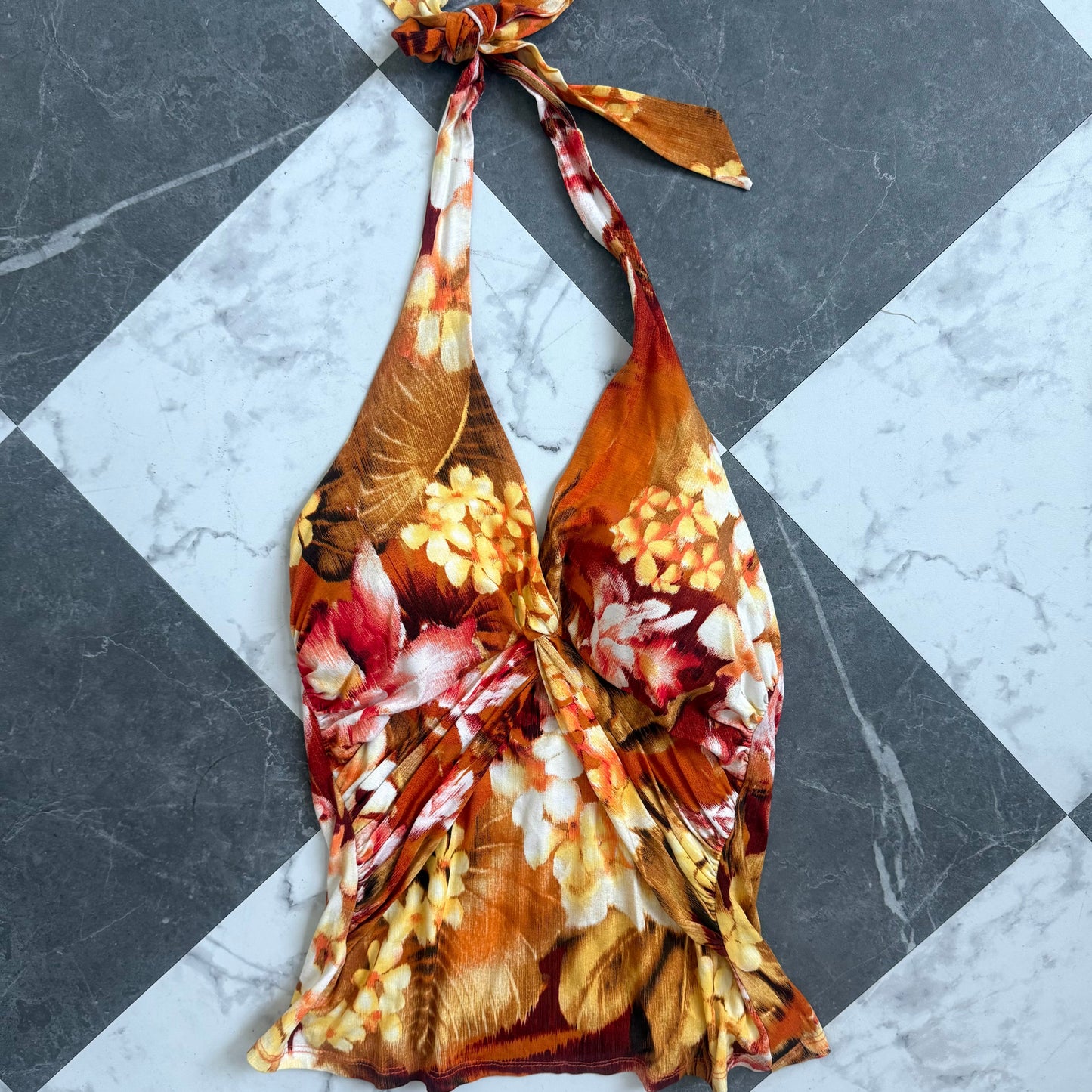Caché Tropical Floral Halter (M)