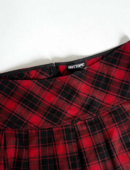 Hot Topic Plaid Micro Mini Skirt