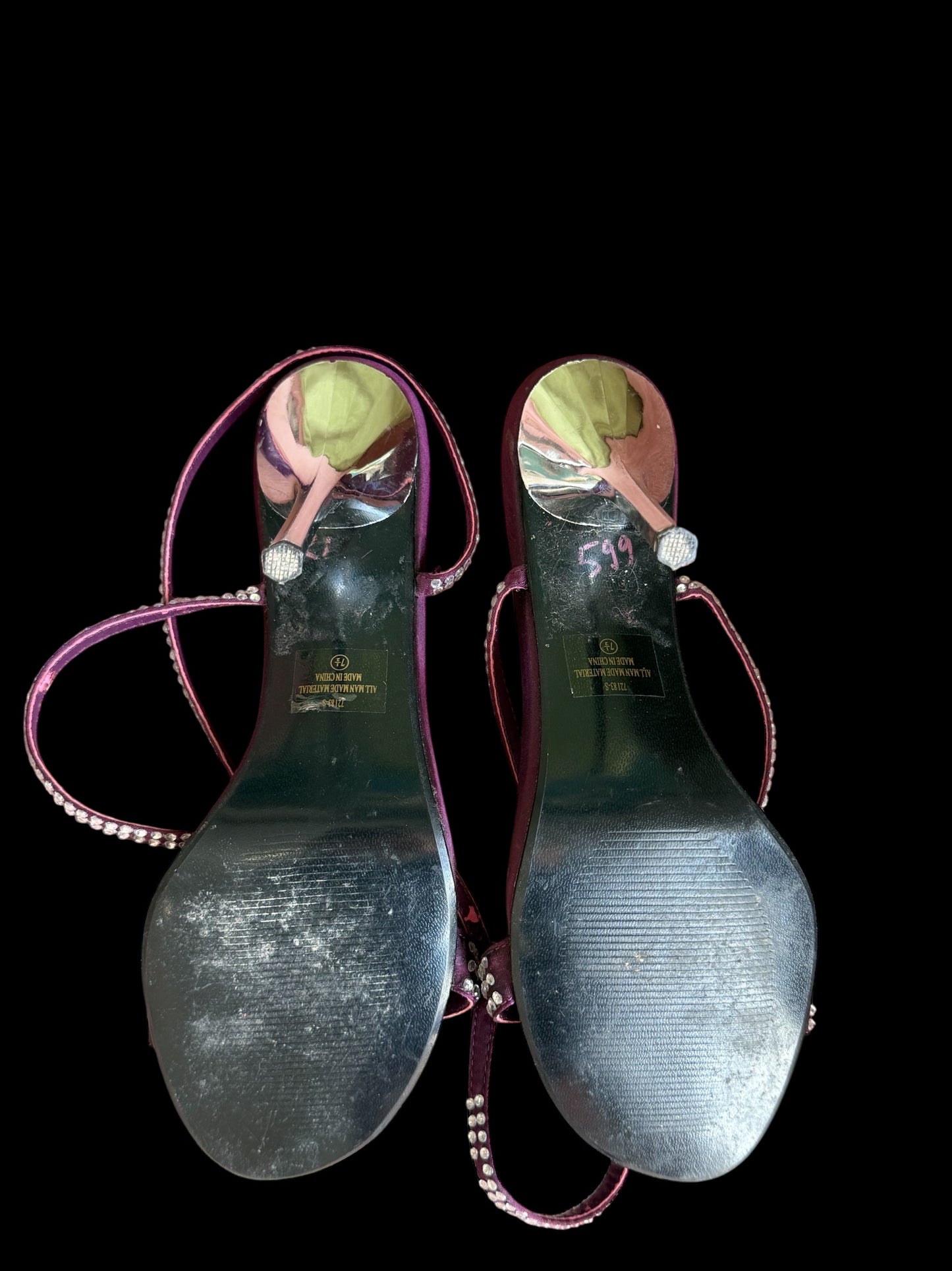 Capollini Paris Purple And Silver Heels