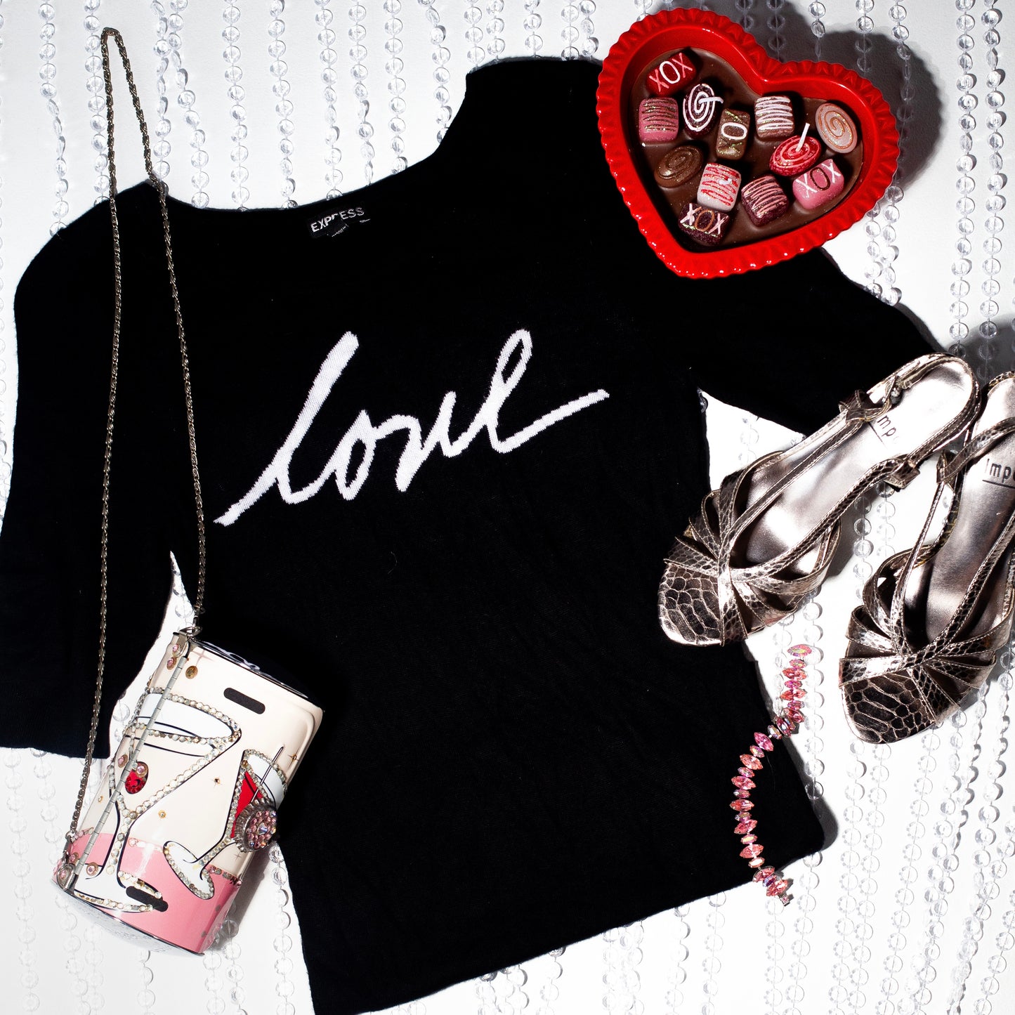 Express Love Short Sleeve Sweater (S)