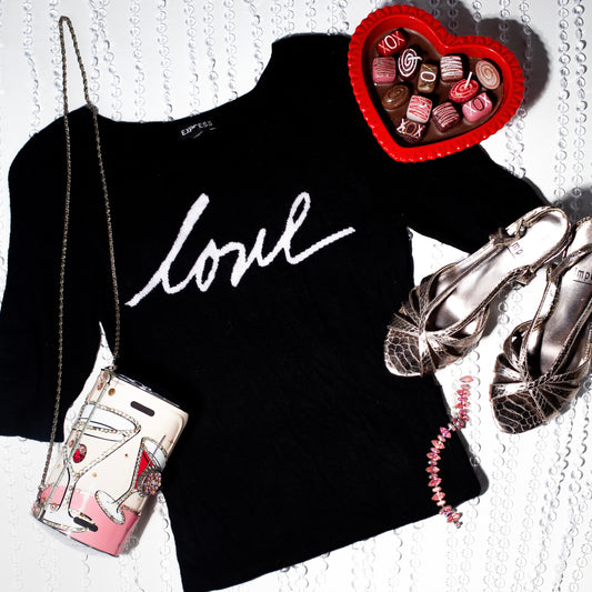Express Love Short Sleeve Sweater (S)