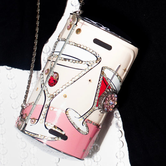 Little Earth Cocktail Time Clutch On Chain With Swarovski Crystals