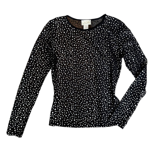 Caché Mesh Long Sleeve With Metallic Dots (M)