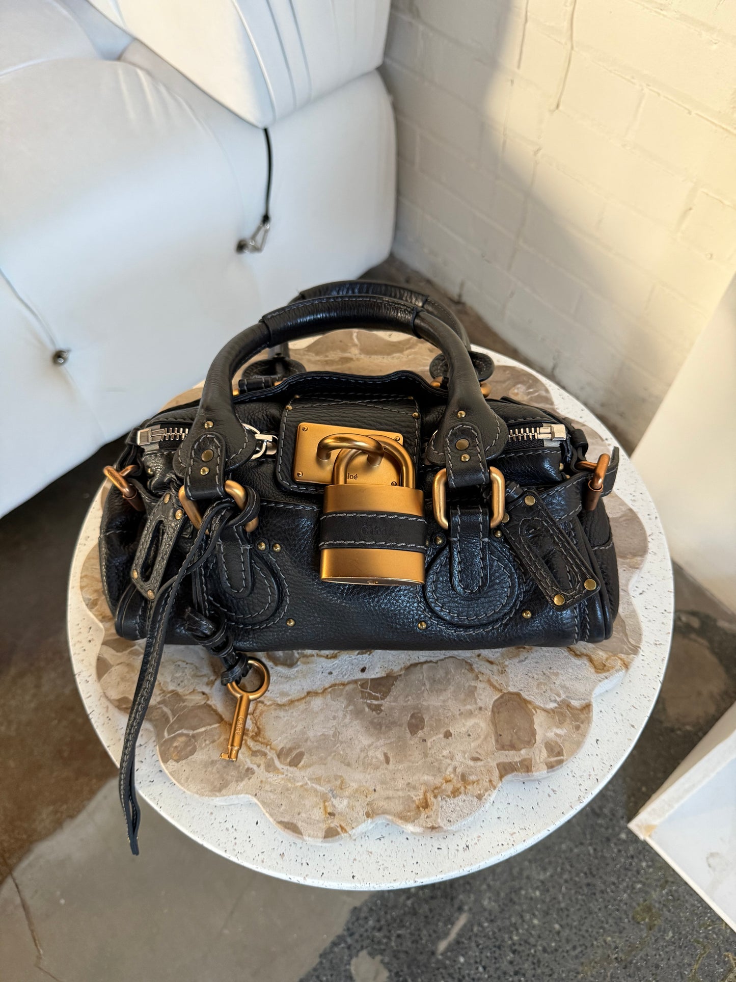 Black & Gold Chloé Paddington