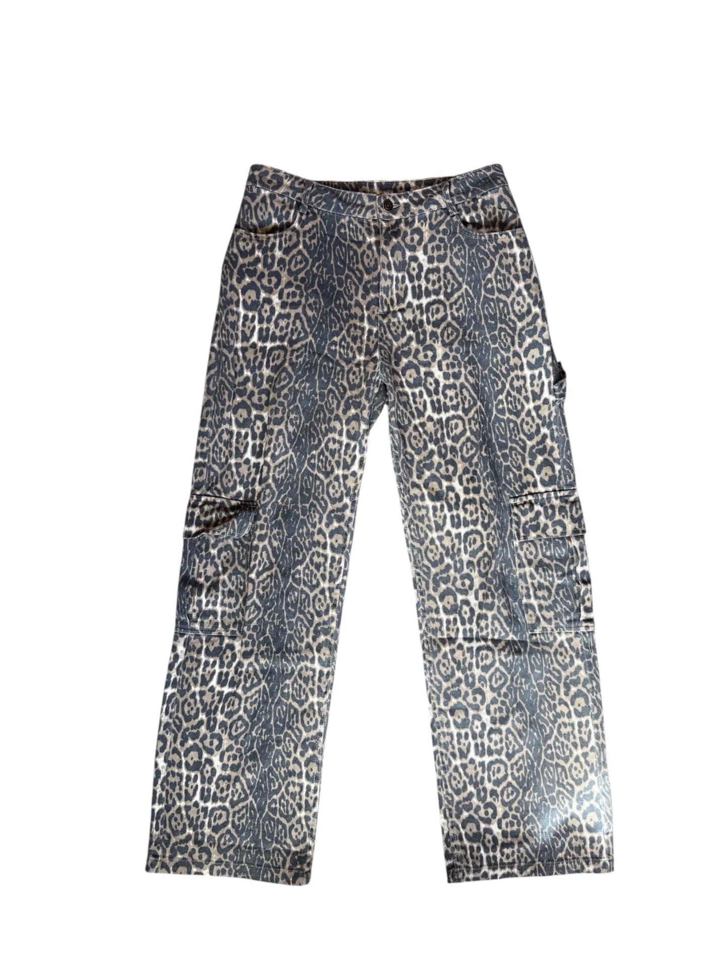 Leopard Cargo Pants