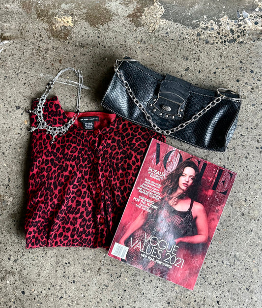 New York & Company Leopard Cardigan