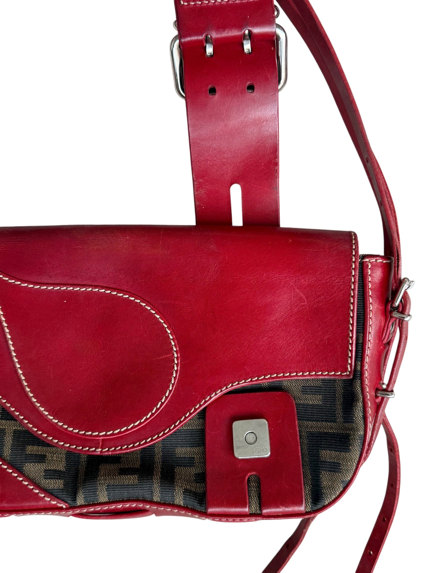 ‘02 Rare Western Styled Zucca Fendi Baguette