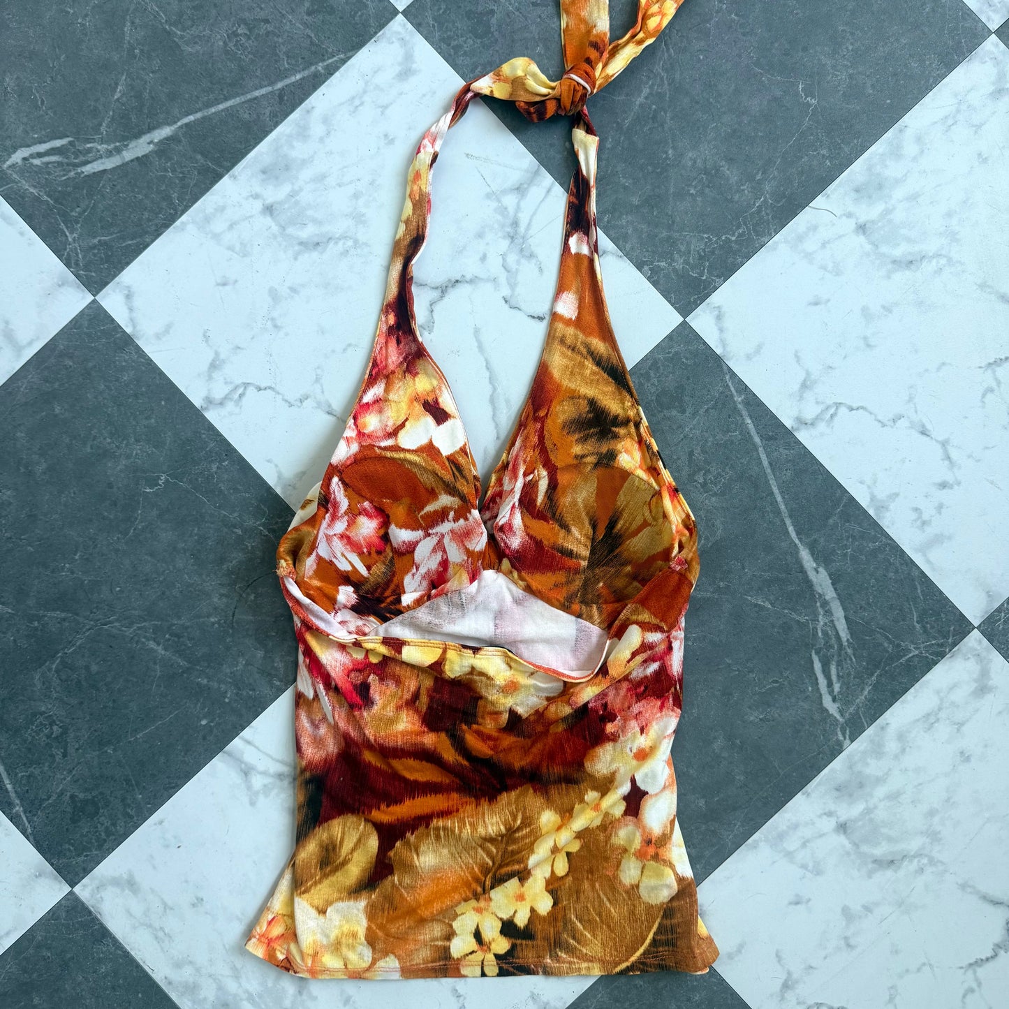 Caché Tropical Floral Halter (M)