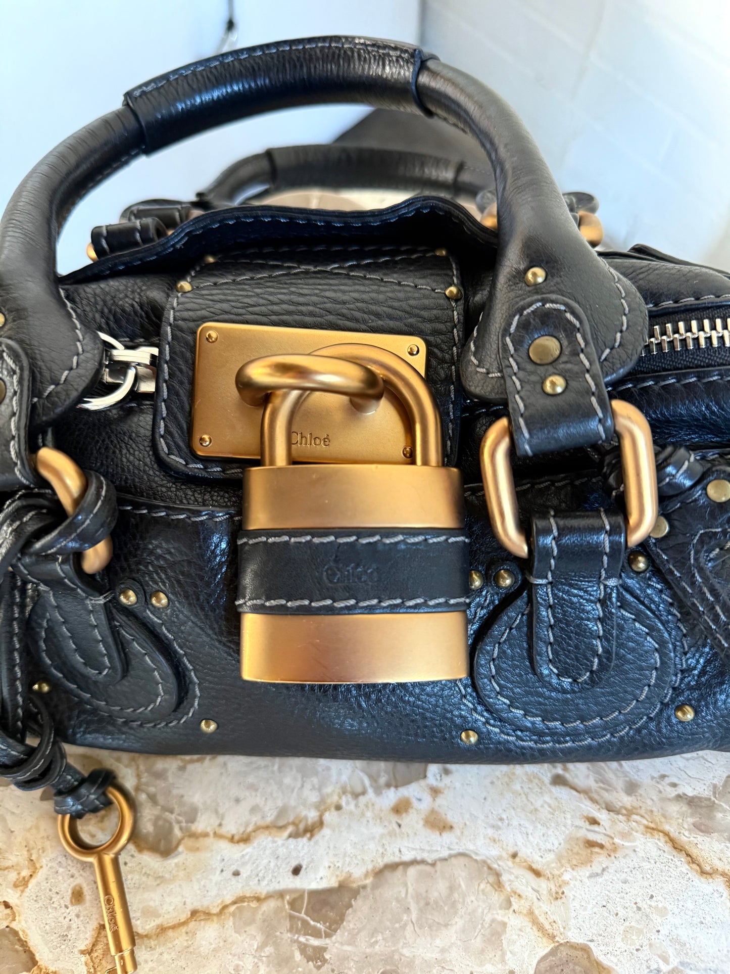 Black & Gold Chloé Paddington