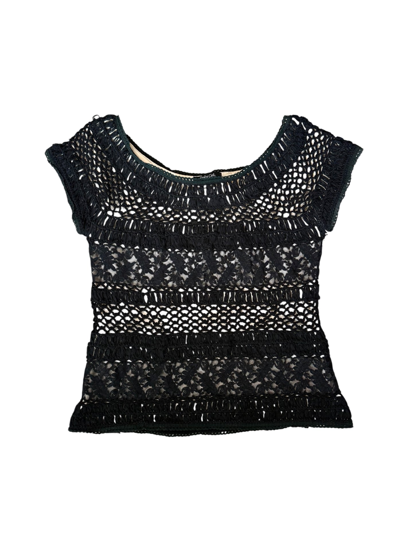 Dolce Cabo Black & Cream Lace Blouse