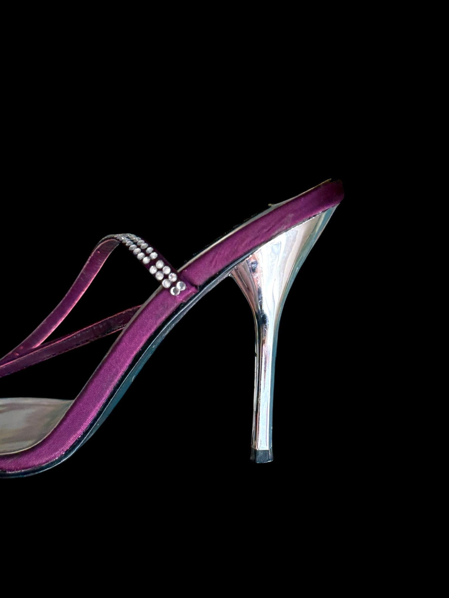 Capollini Paris Purple And Silver Heels