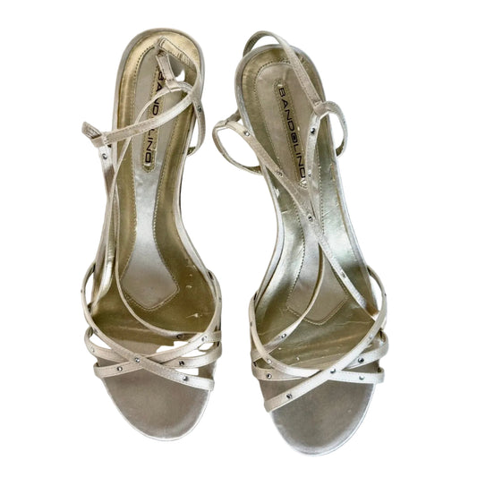 Bandolino Champagne Strappy Heels (9.5)