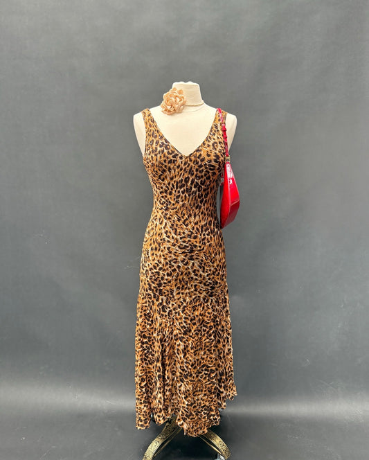 90s Lola P. Glam Leopard Dress